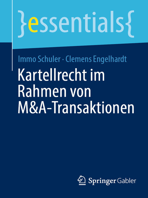 Title details for Kartellrecht im Rahmen von M&A-Transaktionen by Immo Schuler - Available